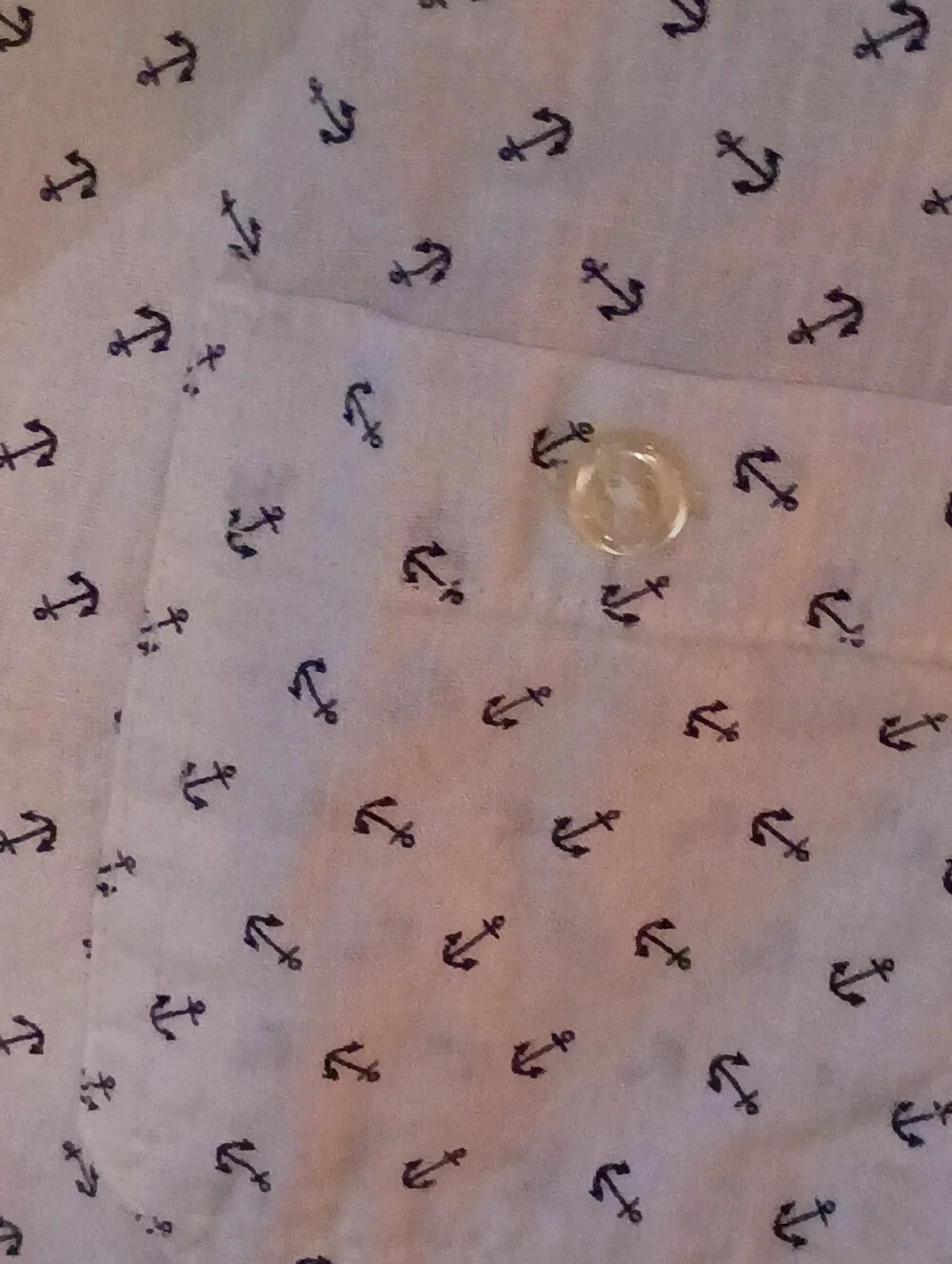 White Patterned Button-Up Shirt for women